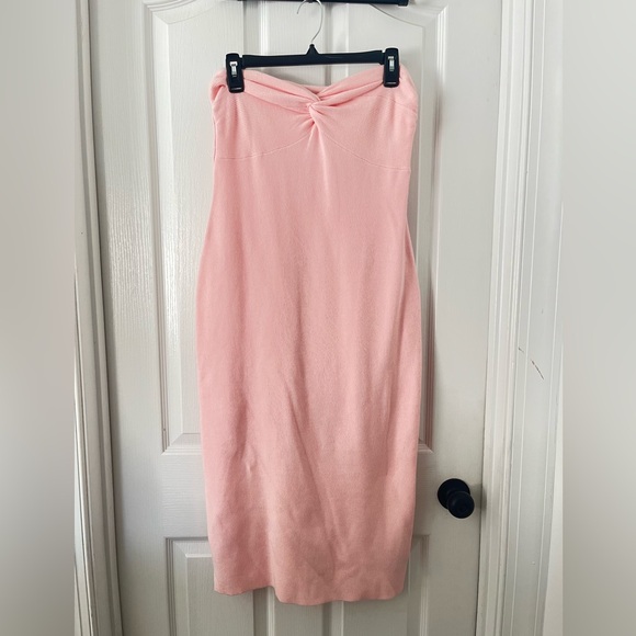 Pink Strapless Stretchy Dress - Picture 7 of 11